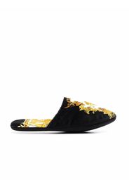 Versace Medusa Renaissance-print slippers - Nero