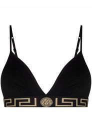 Versace triangle logo bralet - Nero