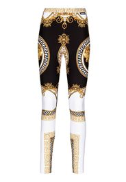 Versace Leggings La Coupe Des Dieux - Nero