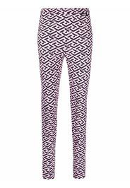 Versace La Greca print leggings - Rosa