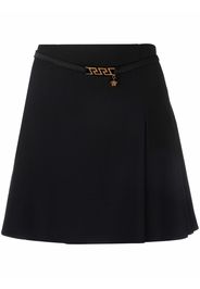 Versace La Greca chain A-line mini skirt - Nero