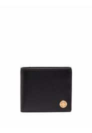 Versace Portafoglio bi-fold con logo Medusa - Nero