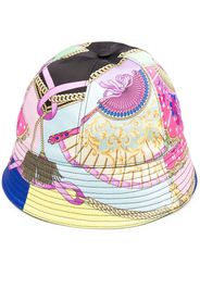 Versace Cappello bucket con stampa - Giallo
