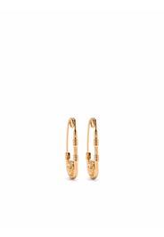 Versace safety pin earrings - Oro