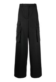 Versace high-waisted wide-leg trousers - Nero