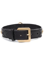 Versace Medusa plaque detail dog collar - Nero