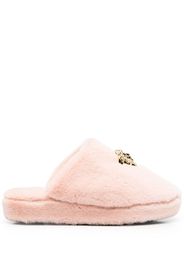 Versace Medusa faux-fur slippers - Rosa