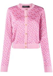 Versace La Greca monogram cardigan - Rosa