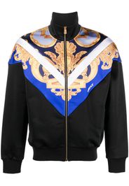 Versace Barocco-print zipped sweatshirt - Nero