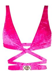 Versace Top bikini con applicazione Medusa - Rosa