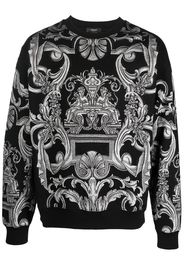 Versace Barocco-print sweatshirt - Nero