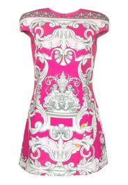 Versace Silver Baroque mini shift dress - Rosa