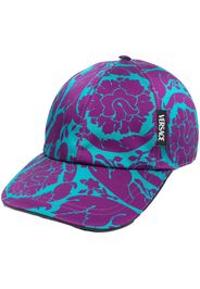 Versace Cappello da baseball a fiori - Blu