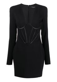 Versace corset-style minidress - Nero
