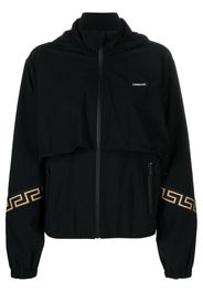 Versace VERS GRECA TRK JKT W HN LOG FRNT W LOGO ON SLV - Nero