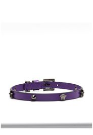 Versace gem-logo leather choker - Viola