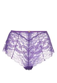 Versace Slip con stampa barocca - Viola