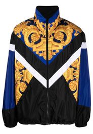 Versace Baroque-print zip-up jacket - Nero