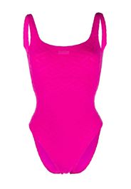 Versace Greca-embossed swimsuit - Rosa