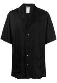 Versace brocade-effect short-sleeve shirt - Nero