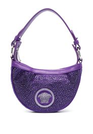 Versace Repeat crystal-embellished shoulder bag - Viola