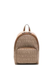 Versace logo-print backpack - Toni neutri