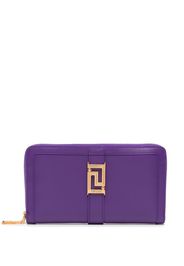 Versace Greca-buckle zip wallet - Viola