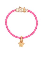 Versace Medusa-plaque detail bracelet - Rosa