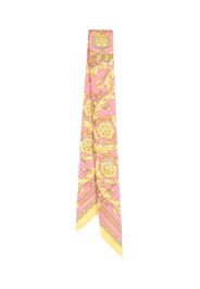 Versace Foulard con stampa Barocco - Rosa