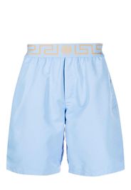 Versace Greca-border boardshorts - Blu