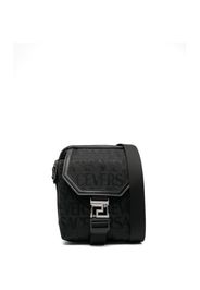 Versace logo-print messenger bag - Nero