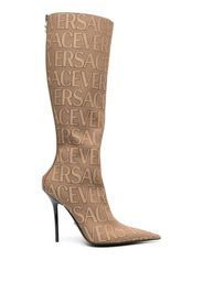 Versace allover knee-high boots - Toni neutri