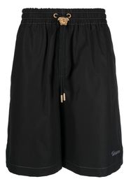 Versace La Colonna embroidered track shorts - Nero