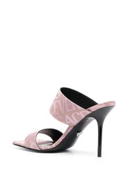 Versace Versace Allover 95mm jacquard mules - Rosa