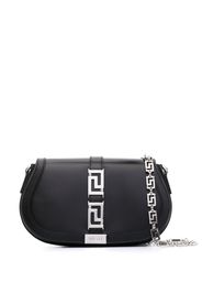 Versace Borsa a spalla con placca Greca - Nero