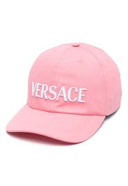 Versace embroidered-logo cotton cap - Rosa