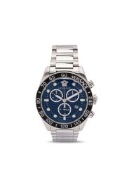 Versace Greca Dome Chrono 43mm - Argento