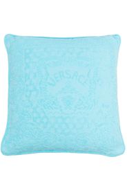 Versace embossed-logo cushion - Blu