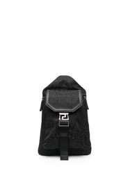 Versace Zaino con logo jacquard - Nero