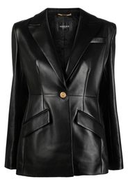 Versace Medusa leather blazer - Nero