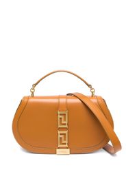 Versace Greca Goddess leather shoulder bag - Marrone