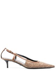 Versace Allover-jacquard 65mm pumps - Marrone