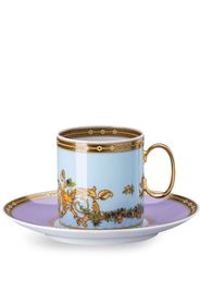 Versace Set tazze espresso Le Jardin porcellana con piattini 6