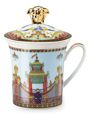 Versace Marco Polo porcelain lid mug - Multicolore