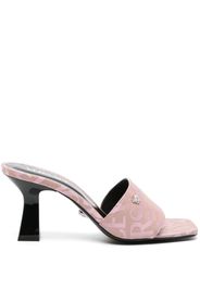 Versace Allover 80mm logo-jacquard mules - Rosa