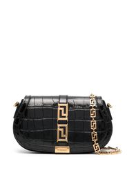 Versace Greca Goddess leather shoulder bag - Nero