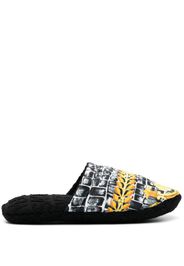 Versace Slippers con stampa barocca - Nero