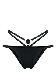 Versace Medusa-plaque strappy bikini bottoms - Nero