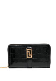 Versace Greca Goddess leather wallet - Nero