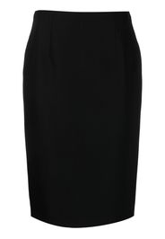 Versace wool-blend pencil midi skirt - Nero